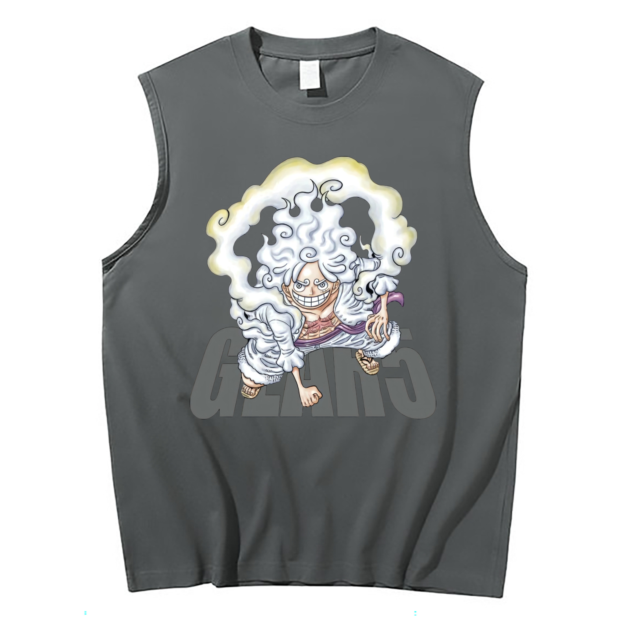 ワンピース モンキー・D・ルフィ ONE PIECE Monkey D. Luffy コットン100％タンクトップ（フロントプリント）